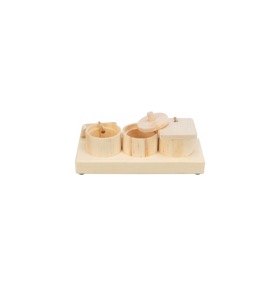 Zabawka edukacyjna na przysmaki dla papug 15x6x5cm